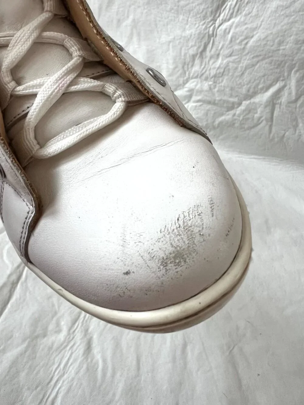 Longchamp sneakers FR 39 US 8 womens white leather lace up low top tennis shoes